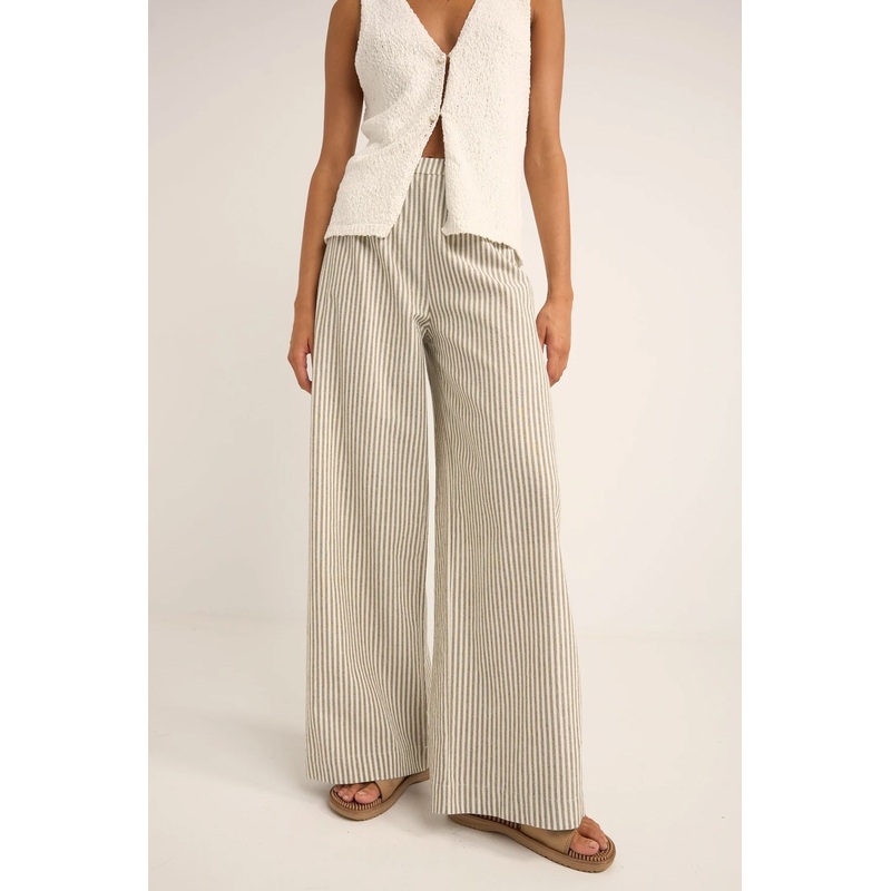 RHYTHM – VALLEY STRIPE WIDE LEG PANT