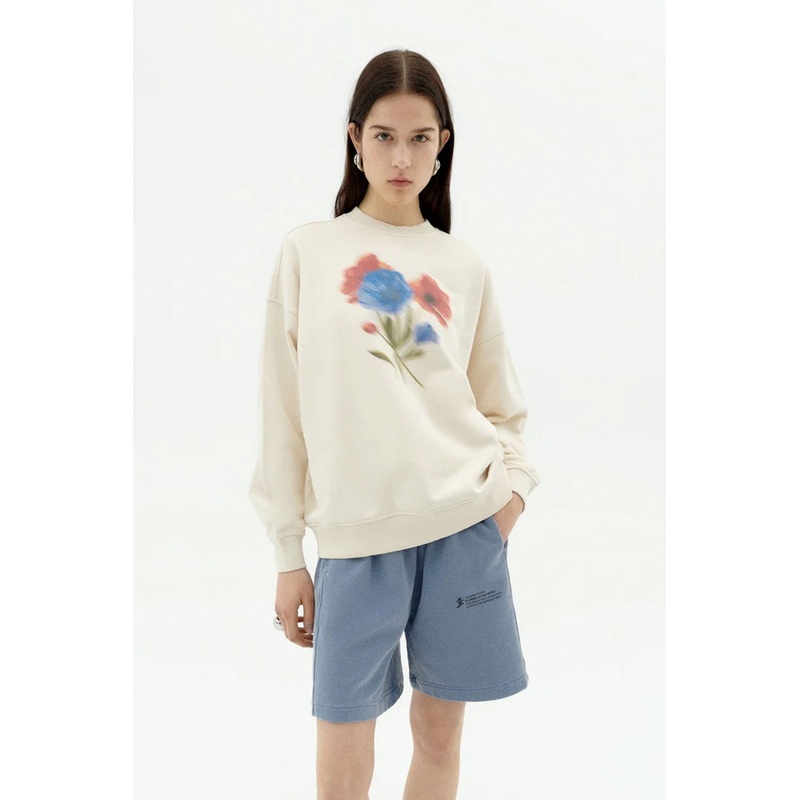 THINKING MU – BLURRY FLOWER JIMENA SWEATSHIRT