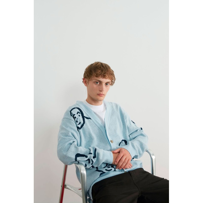 EDMMOND – PEOPLE CARDIGAN – LIGHT BLUE