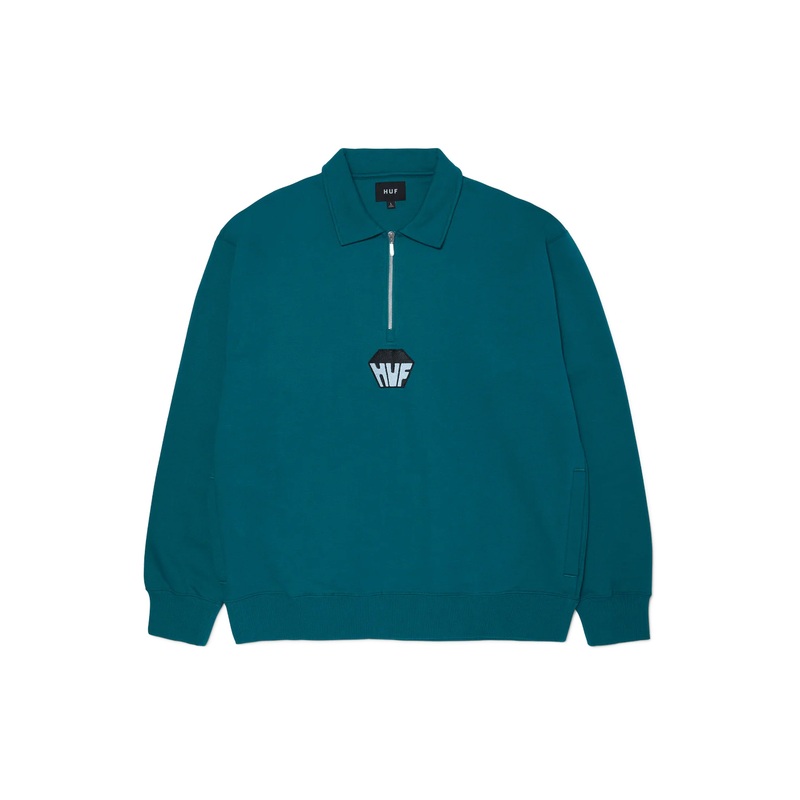 HUF – BIG BLOCK 1/4 ZIP FRENCH TERRY
