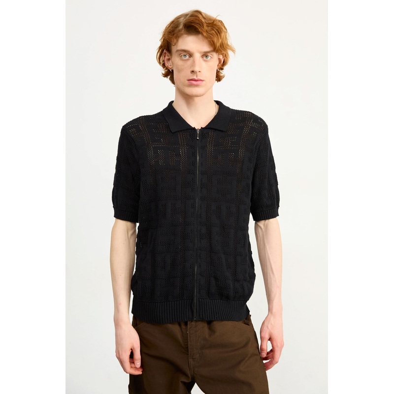 HUF – MONOGRAM JAQUARD ZIP SWEATER