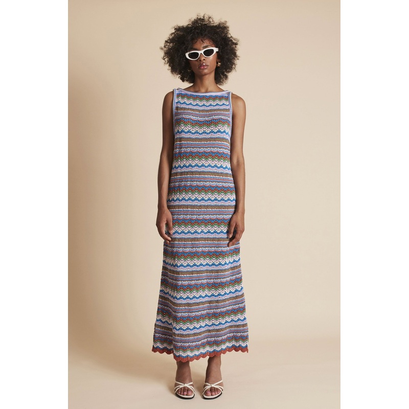 MONTOTO – VESTIDO PUNTO FANTASIA – LAGUNA