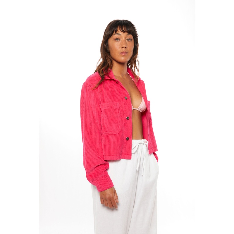 PUKAS – CORDUROY JACKET – HOT PINK