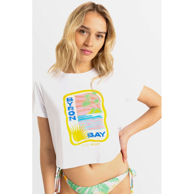 ROXY X ATLAS – ATLAS OCEAN REGULAR CROPPED T-SHIRT – BYRON BAY