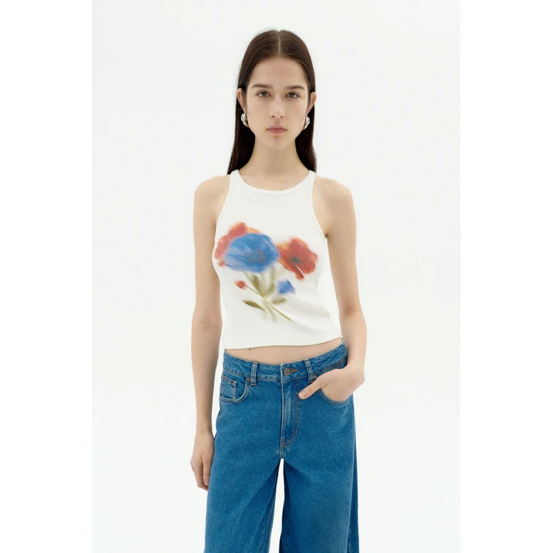 THINKING MU – HARRIET TOP – BLURRY FLOWER