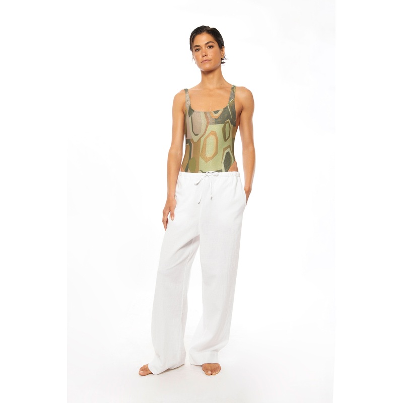 PUKAS – LINEN PANT – WHITE
