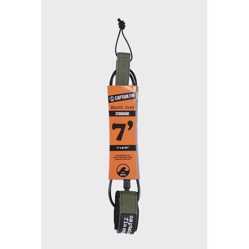 CAPTAIN FIN – CF LEASH SHRED CORD 7 STANDARD – Army green