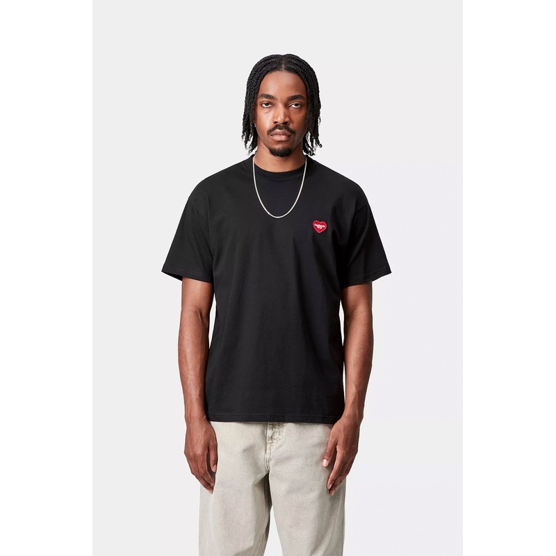 CARHARTT WIP – HEART II HARTT T-SHIRT – BLACK – MAN