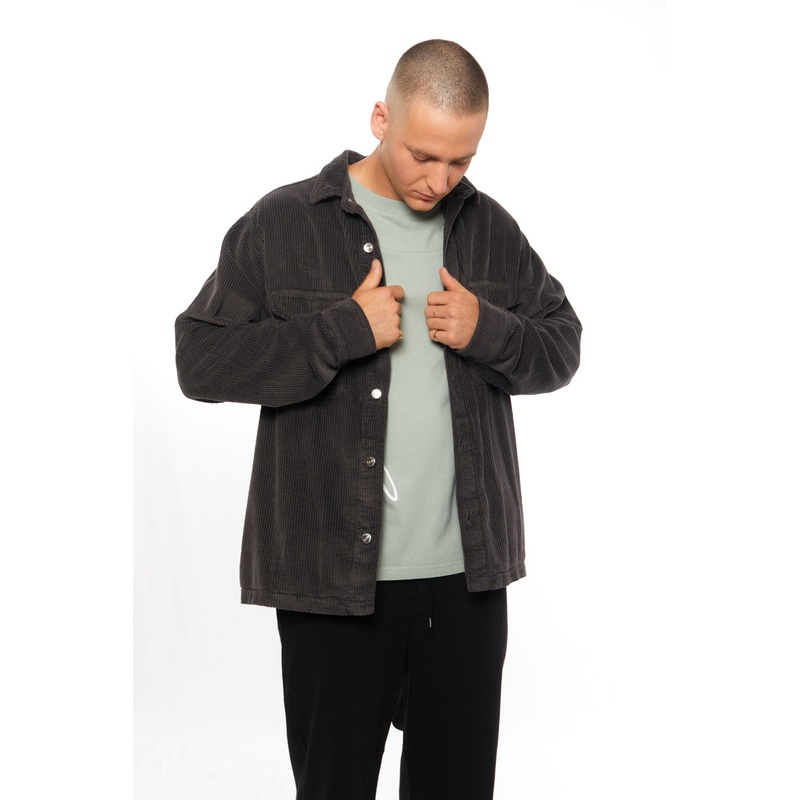PUKAS – CORDUROY JACKET – VINTAGE BLACK