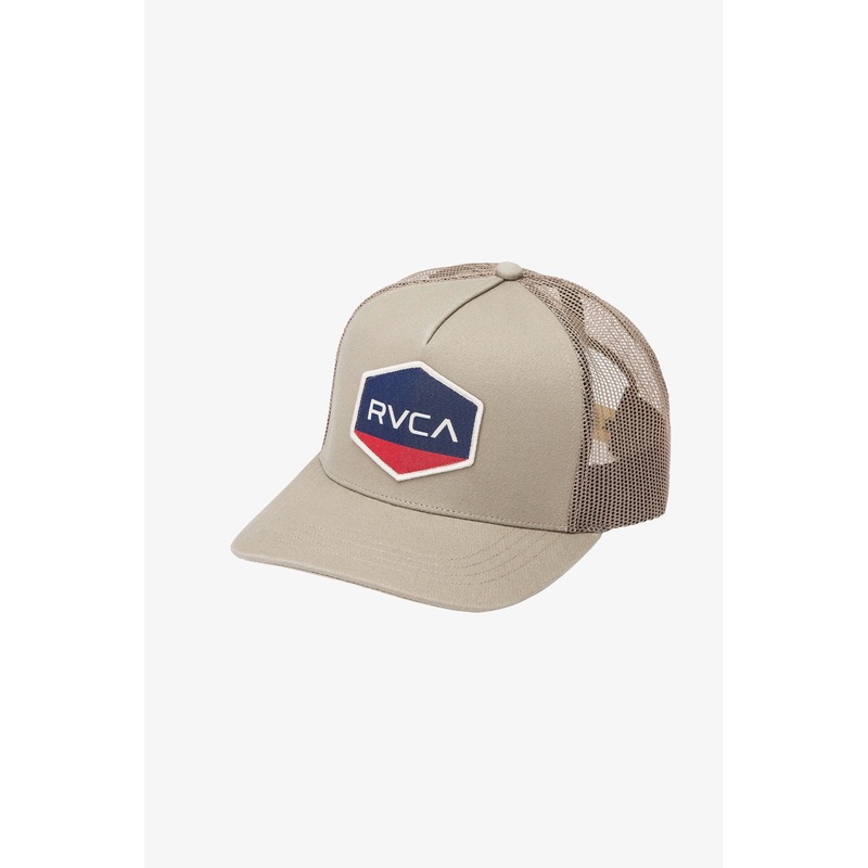RVCA – COMMONWEALTH CURVED TRUCKER – MUSHROOM
